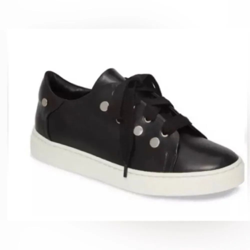 AGL Black Women's Sneakers with White Soles;Size 38. Super soft Italian leather!